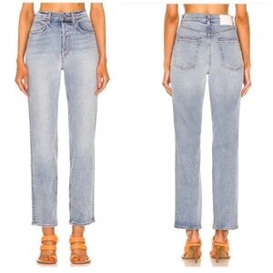 New GRLFRND Cassidy Midrise Straight Jeans In Park Slope Size 29